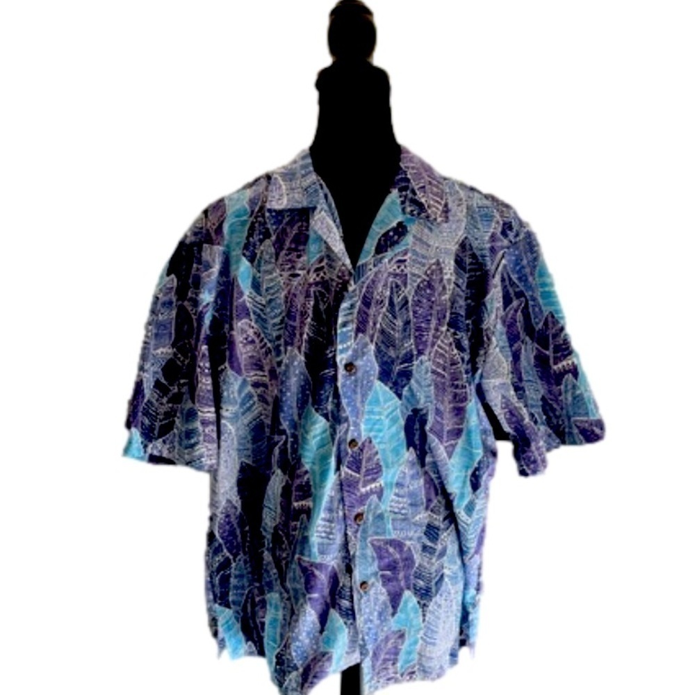Cora Spearman Hawaiian Style Shirt, Size Large